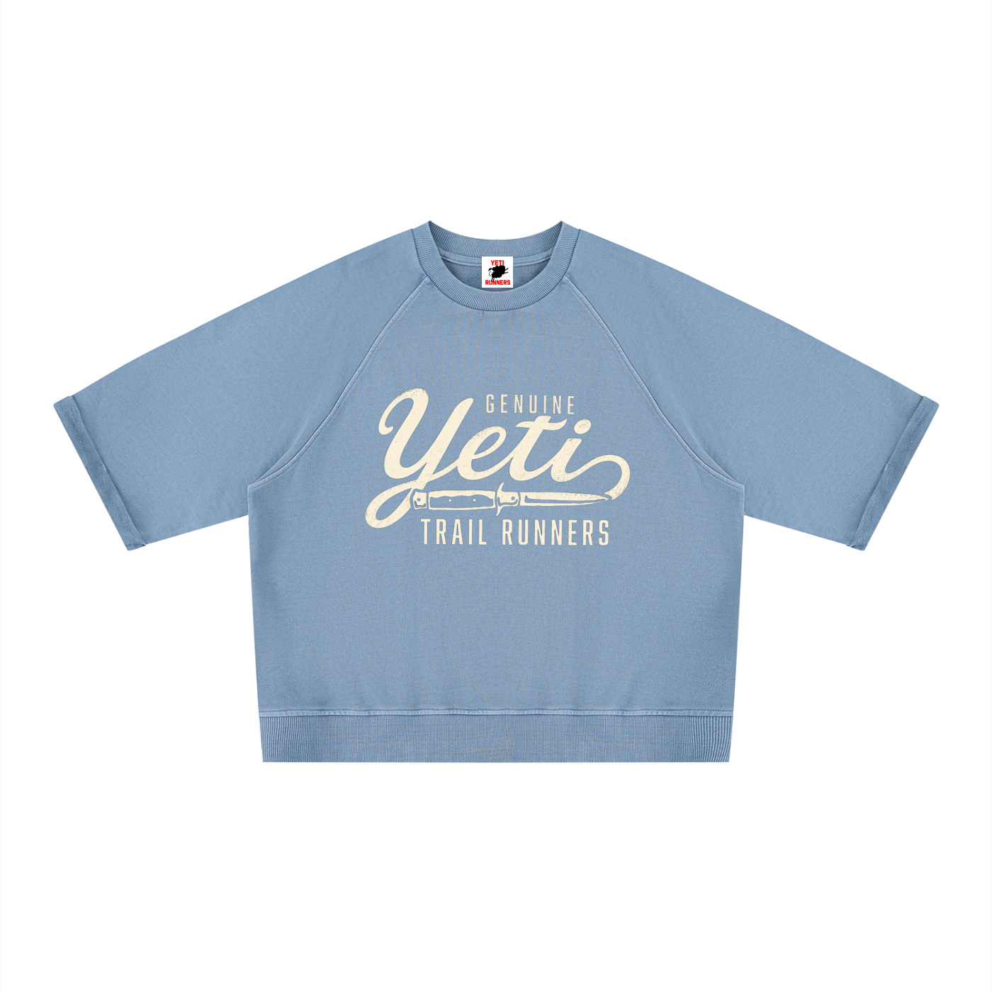 Unisex Vintage Wash Boxy Short Sleeve Sweatshirt