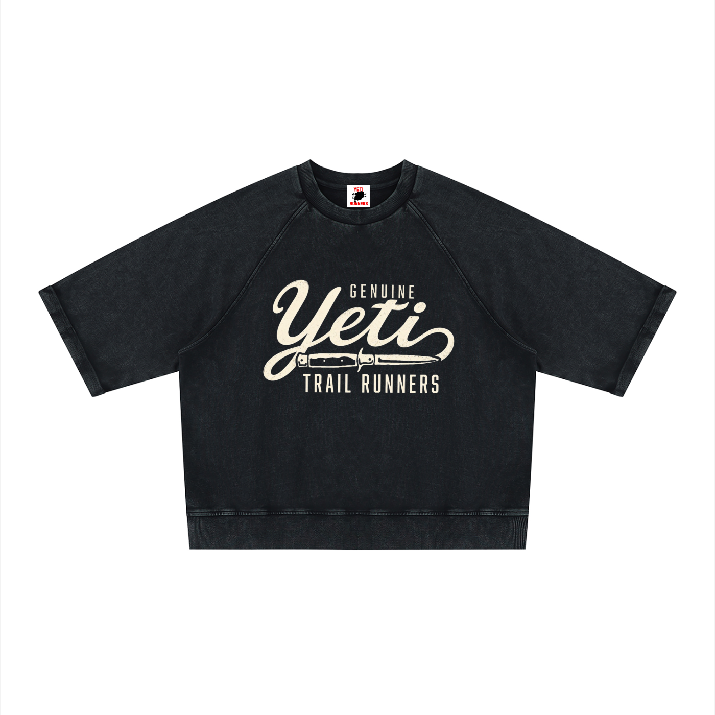 Unisex Vintage Wash Boxy Short Sleeve Sweatshirt