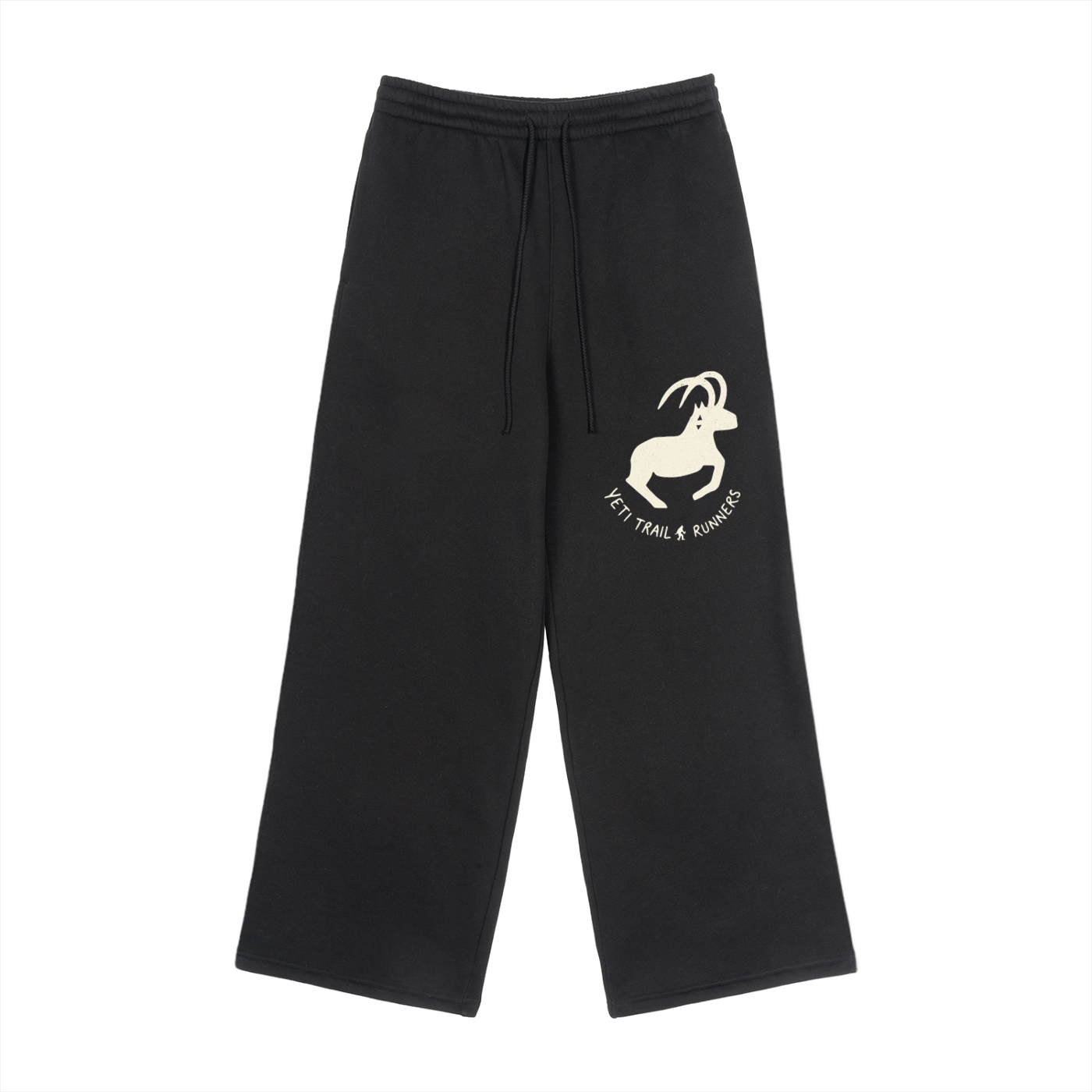 Fleece Drawstring Straight-Leg Sweatpants