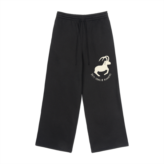 Fleece Drawstring Straight-Leg Sweatpants